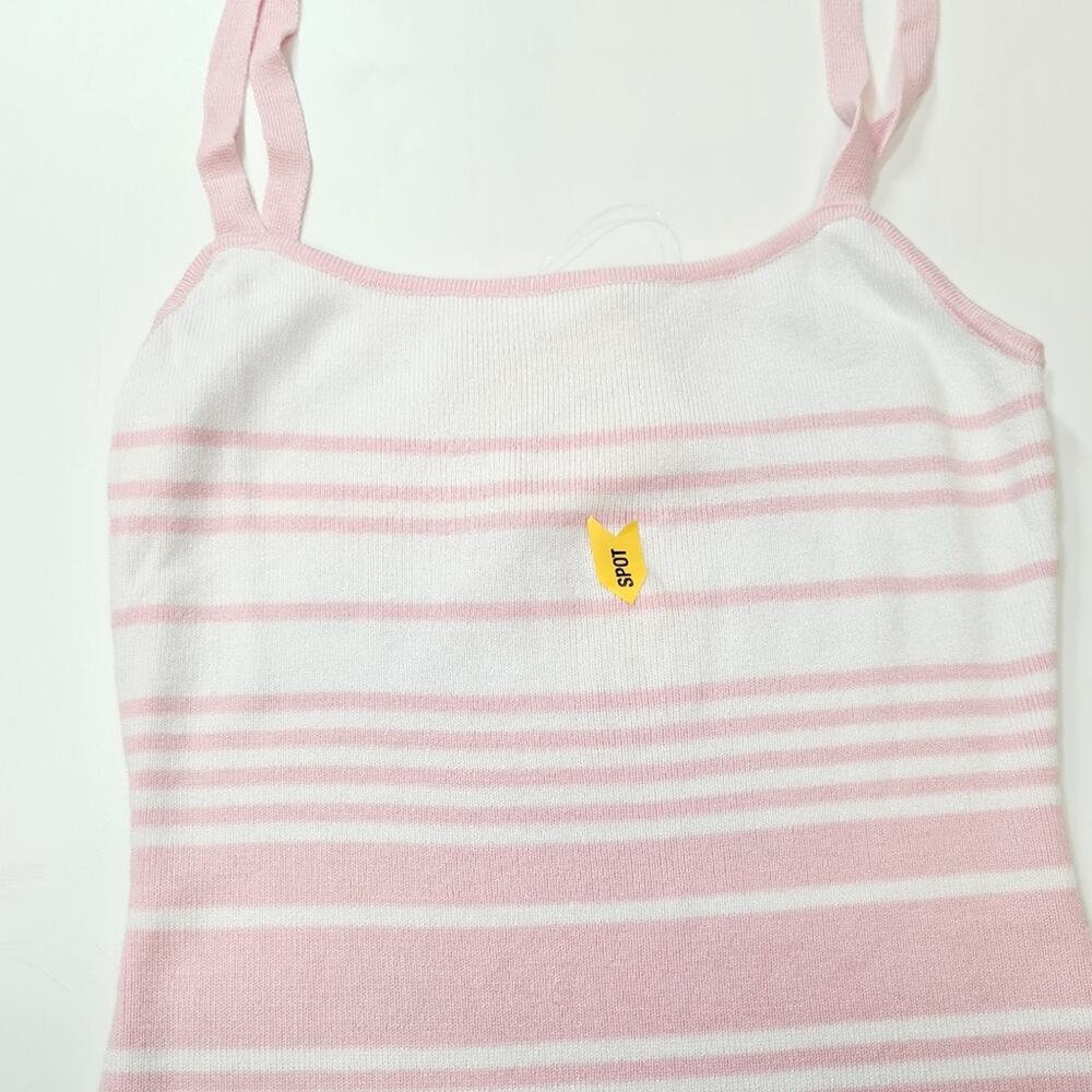 Superdown Susie Striped Knit Dress in Pink & White - Picture 12 of 12